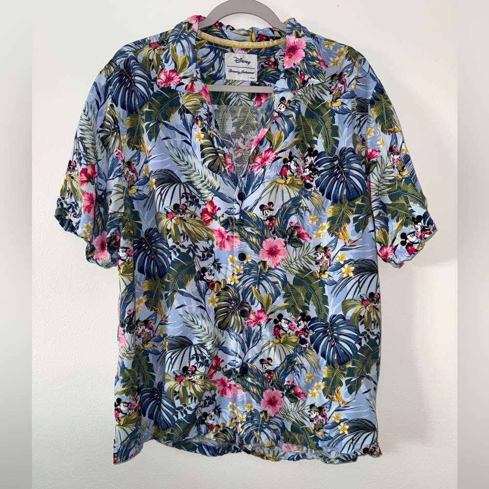 Tommy Bahama Light Blue Tropical Floral Button-Down Shirt